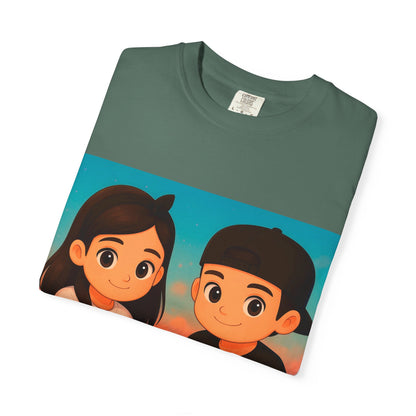 Guatemalan Kids Holding Flag T-Shirt — Cute Guatemala Pride Tee