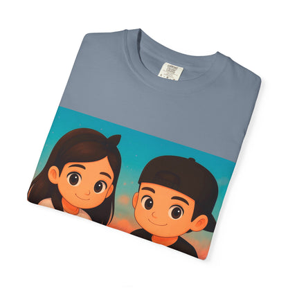 Guatemalan Kids Holding Flag T-Shirt — Cute Guatemala Pride Tee
