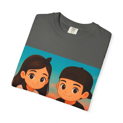 Guatemalan Kids Holding Flag T-Shirt — Cute Guatemala Pride Tee