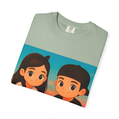 Guatemalan Kids Holding Flag T-Shirt — Cute Guatemala Pride Tee