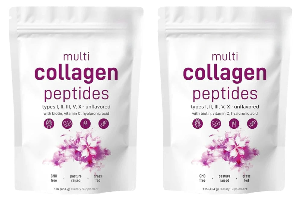 Multi-Collagen Peptides Powder with Vitamin C and Biotin