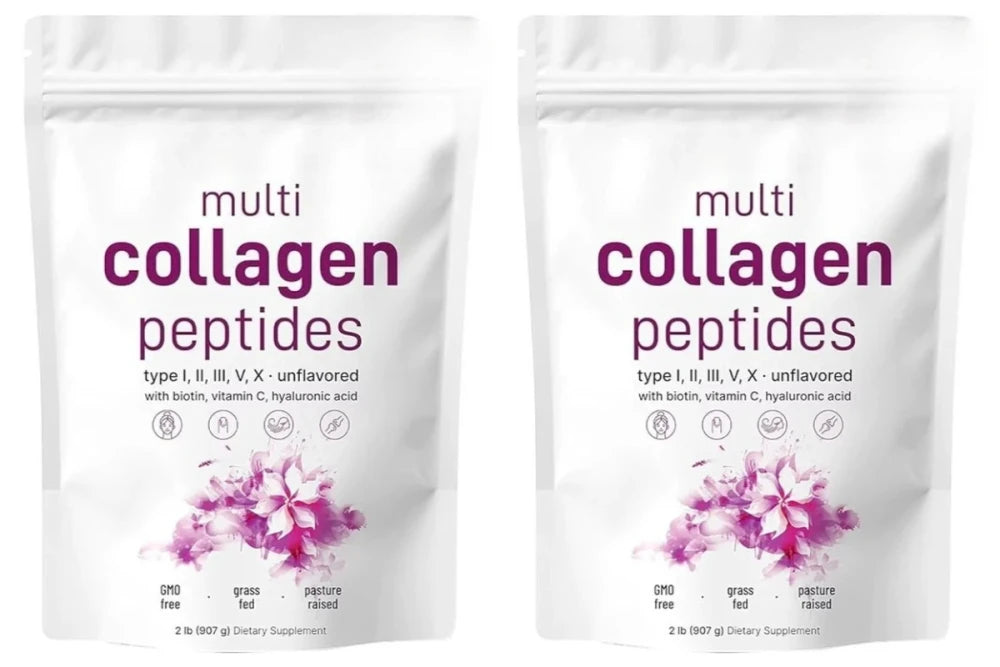 Multi-Collagen Peptides Powder with Vitamin C and Biotin