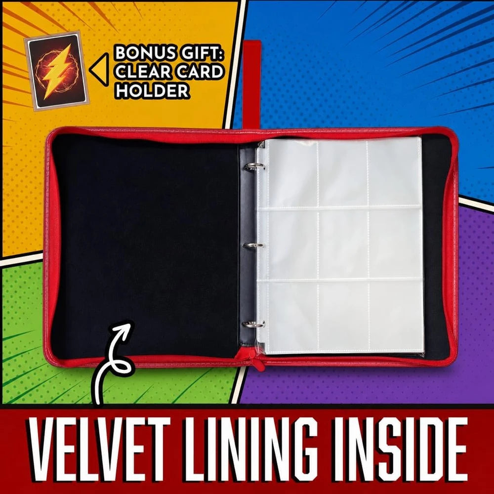 PU Leather Trading Card Binder