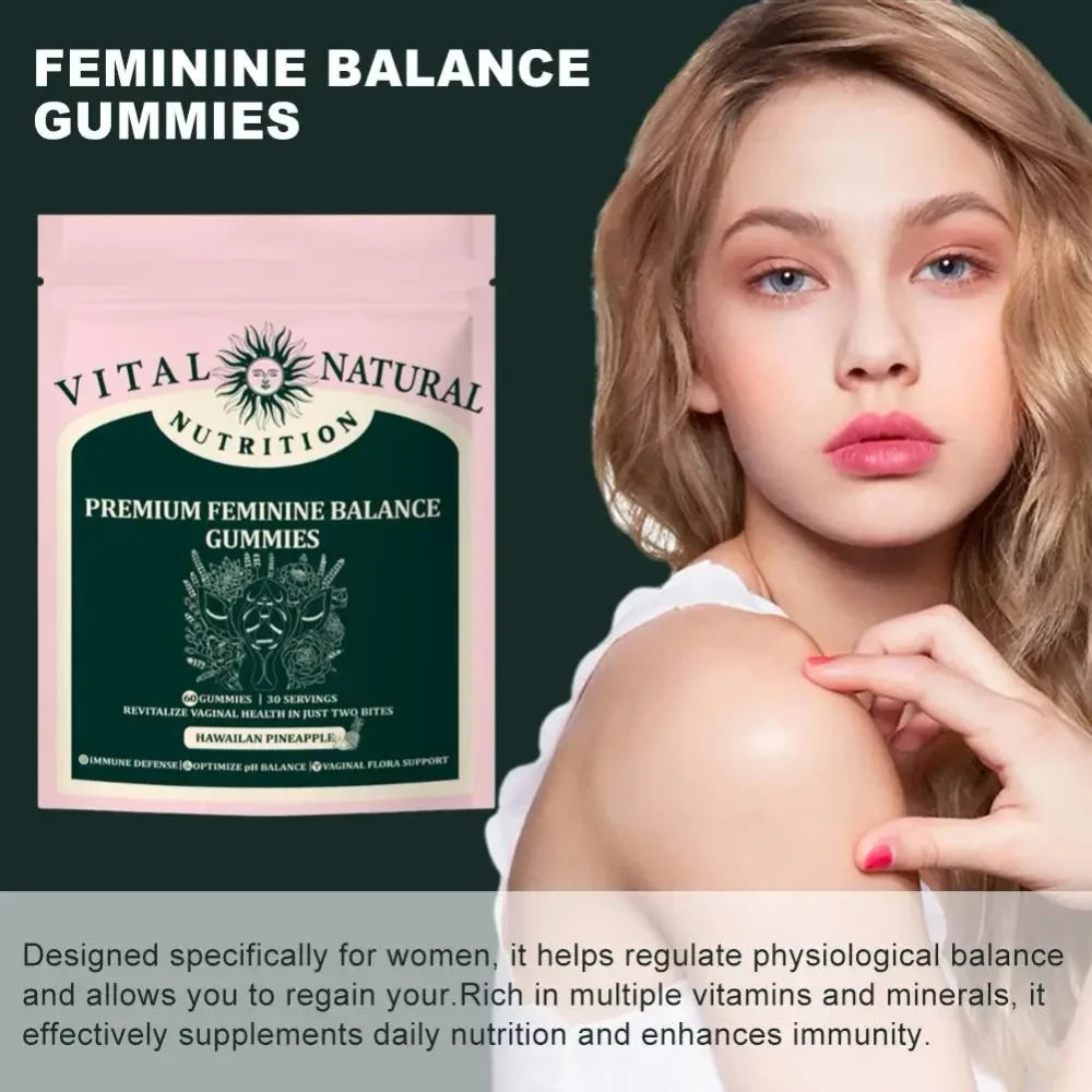 Feminine Balance Vitamin Gummies for Physiological Support