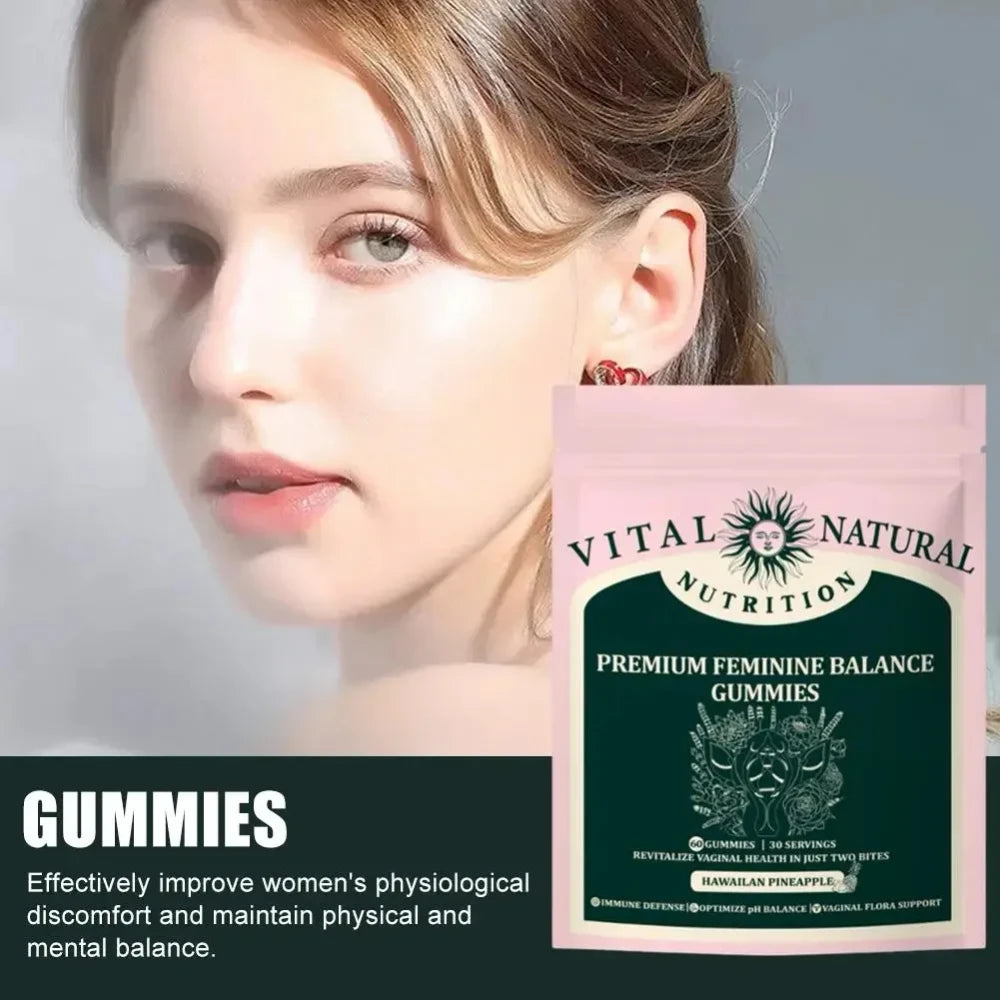 Feminine Balance Vitamin Gummies for Physiological Support