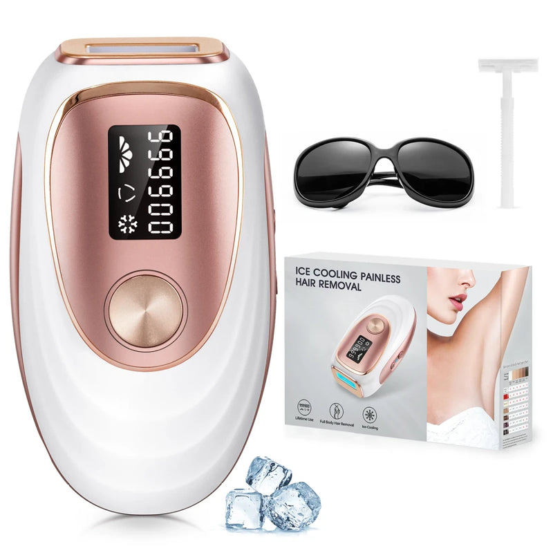 Ice Cooling IPL Hair Removal Device