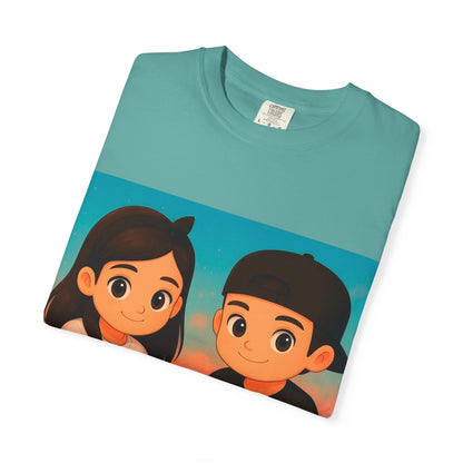 Guatemalan Kids Holding Flag T-Shirt — Cute Guatemala Pride Tee